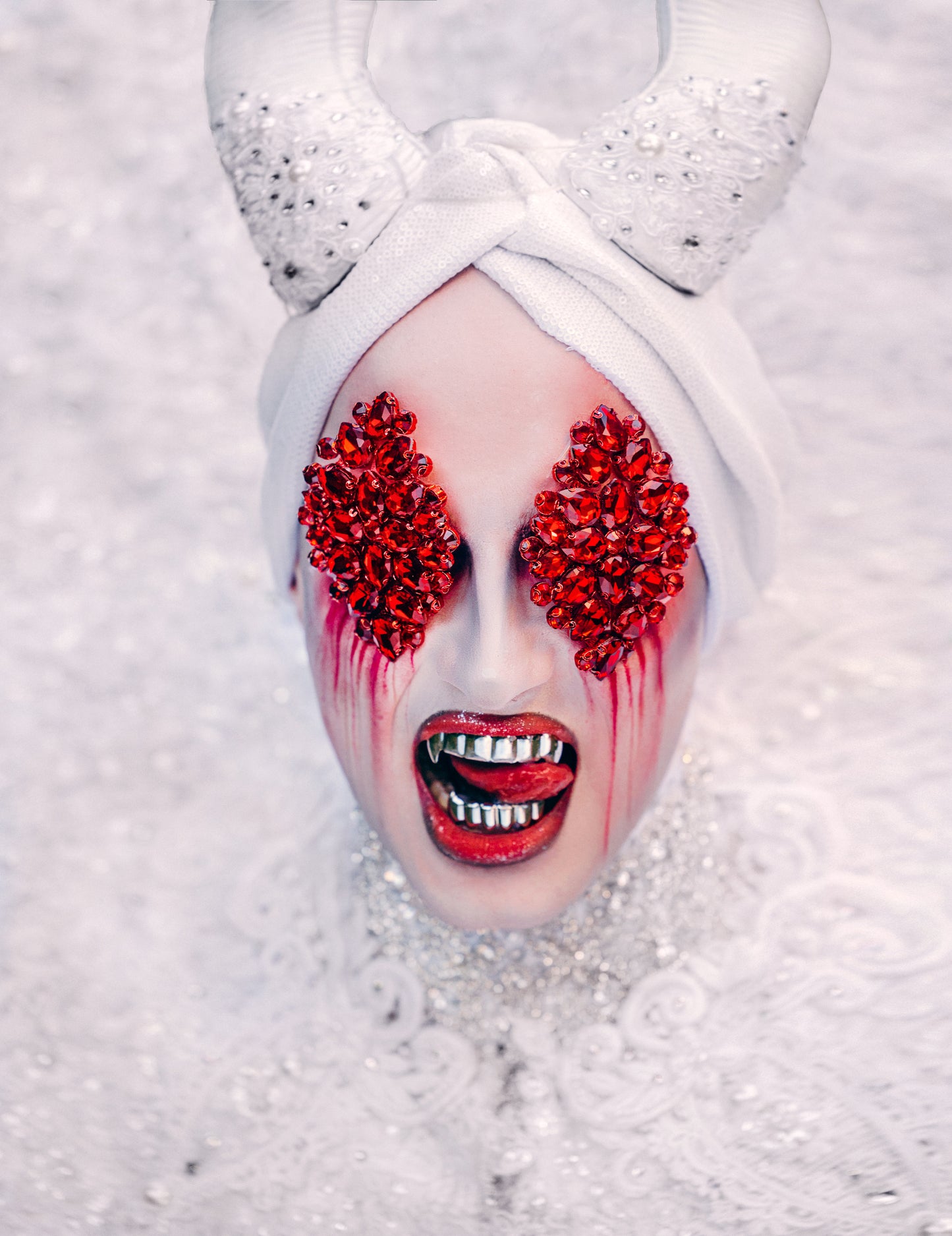 Onyx Vampire Licks Print